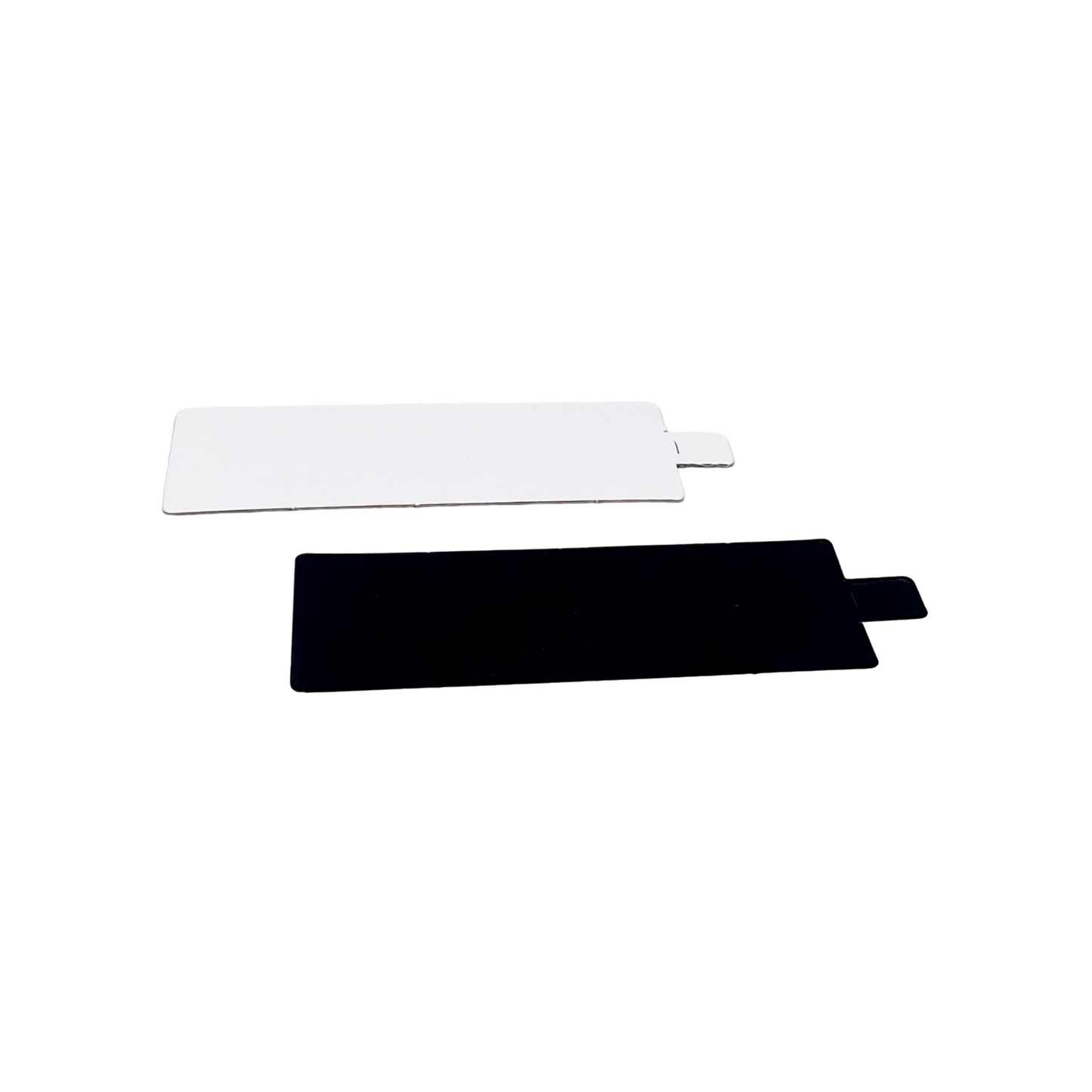 Rectangle individuel avec languette Blanc/Noir