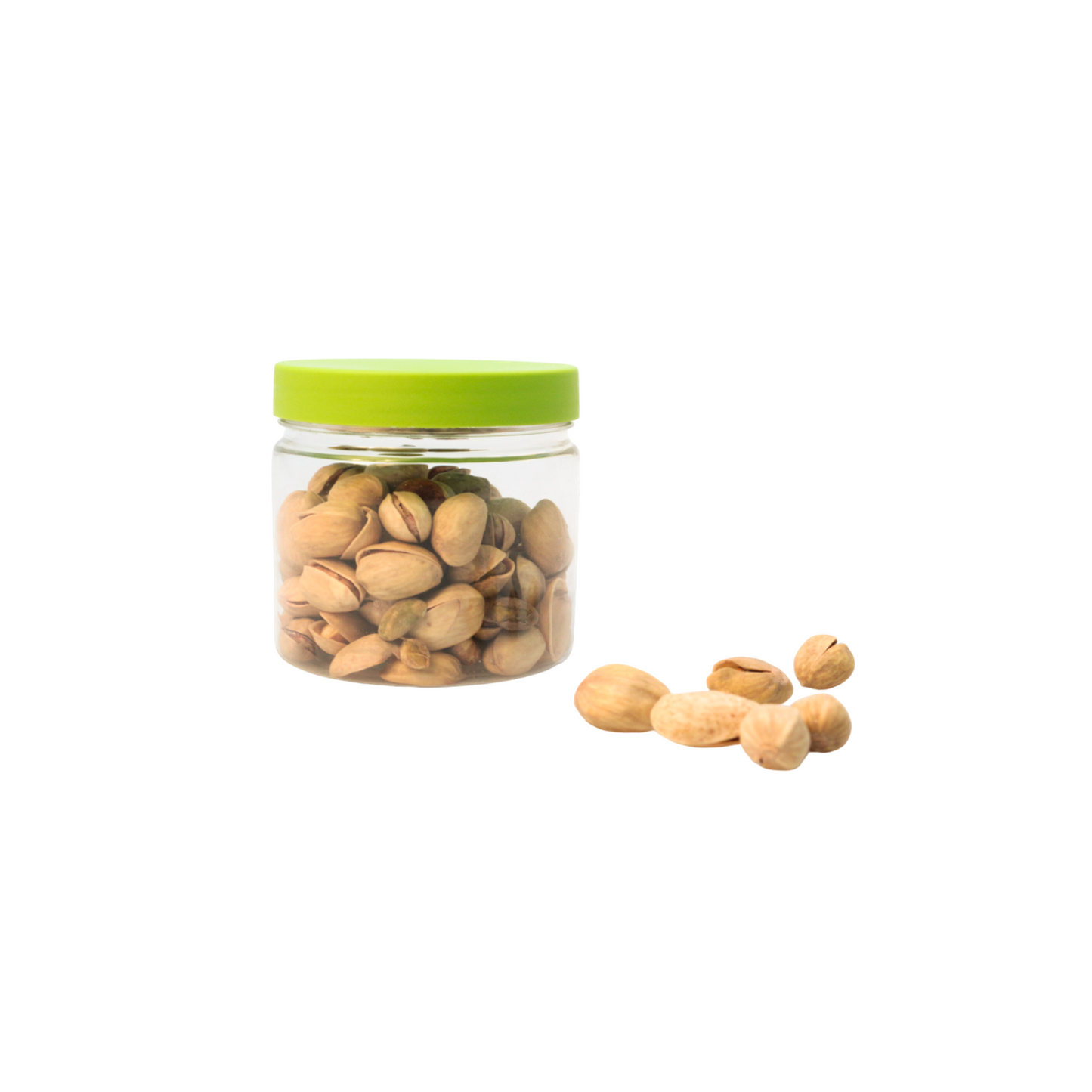 Bocal Gourmand Rond avec Couvercle Vert Anis