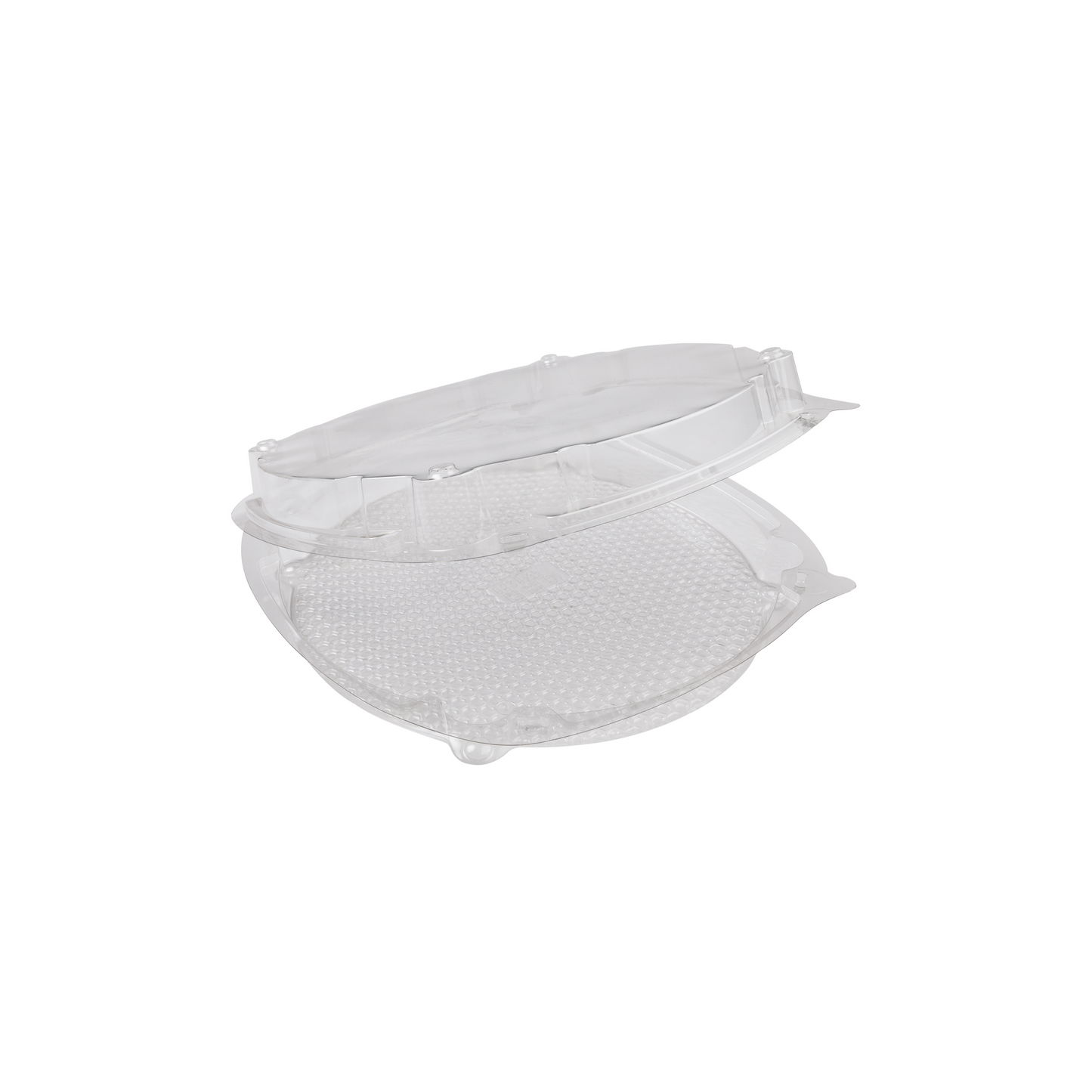 Boîte ronde cristal à couvercle attenant - Ø 23 cm