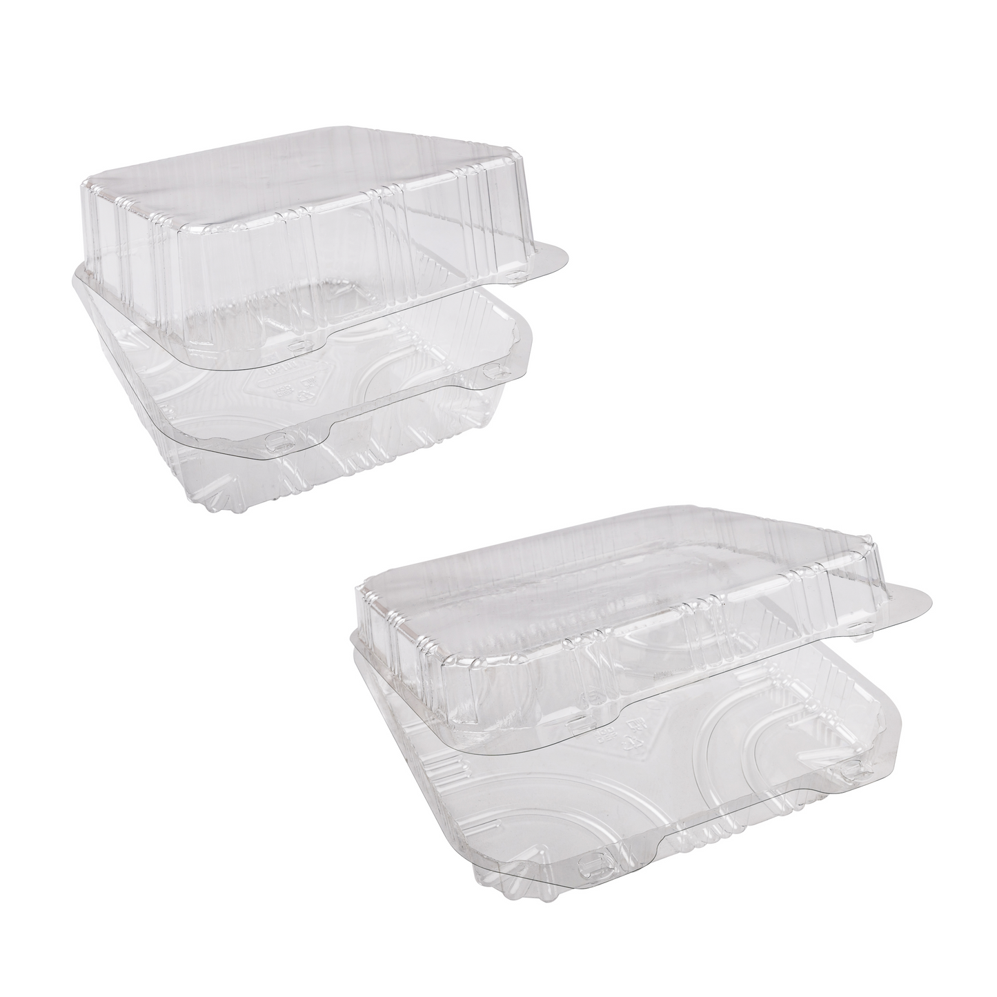 Boîte carrée cristal à couvercle attenant - 19 x 19 cm