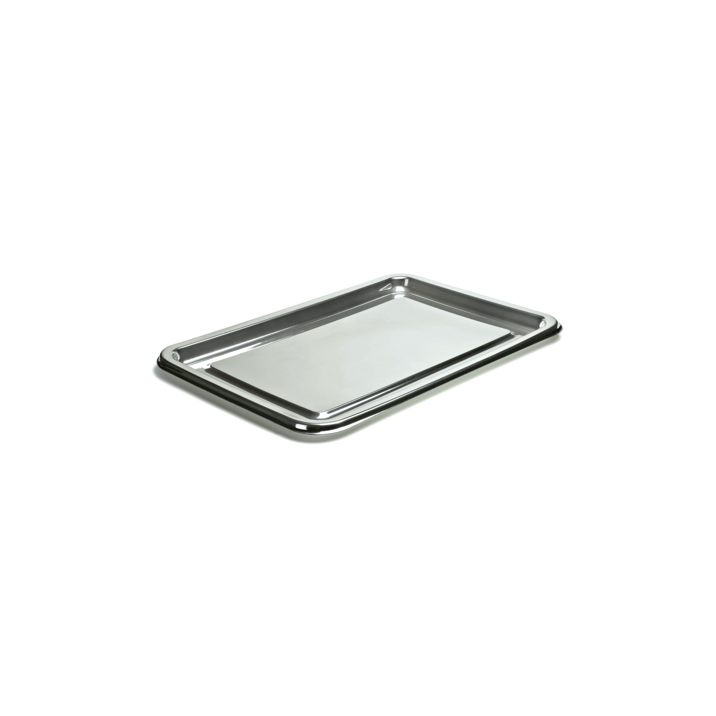 Plat rectangle argent - 35 x 16 cm