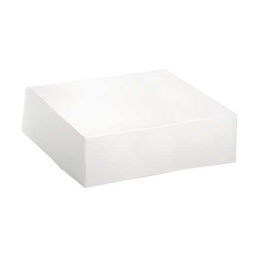 Boîte pâtissière blanche - Hauteur 8 cm