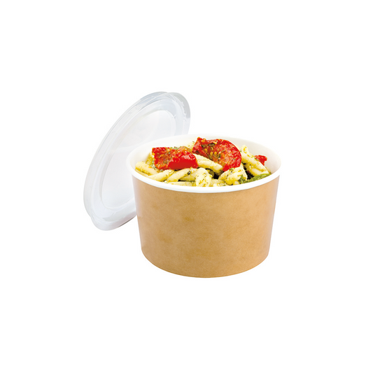 Pot Poké Marron Intérieur Blanc - 470 ml