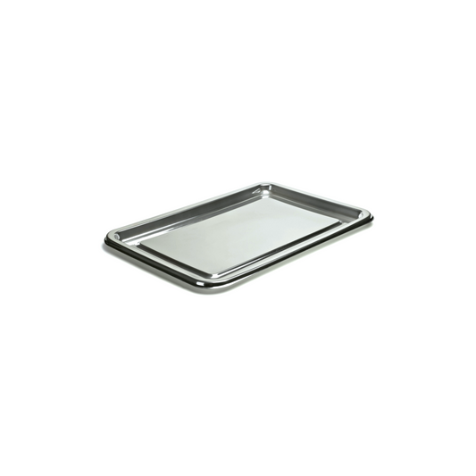 Plat rectangle argent